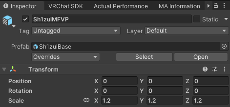 Масштаб аватара