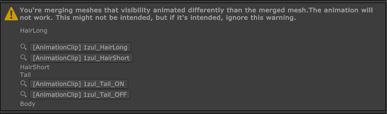Merge Mesh Warning